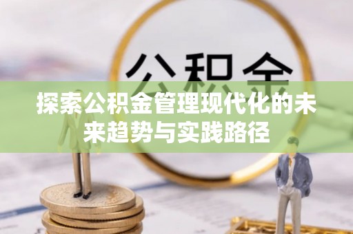 平川探索公积金管理现代化的未来趋势与实践路径